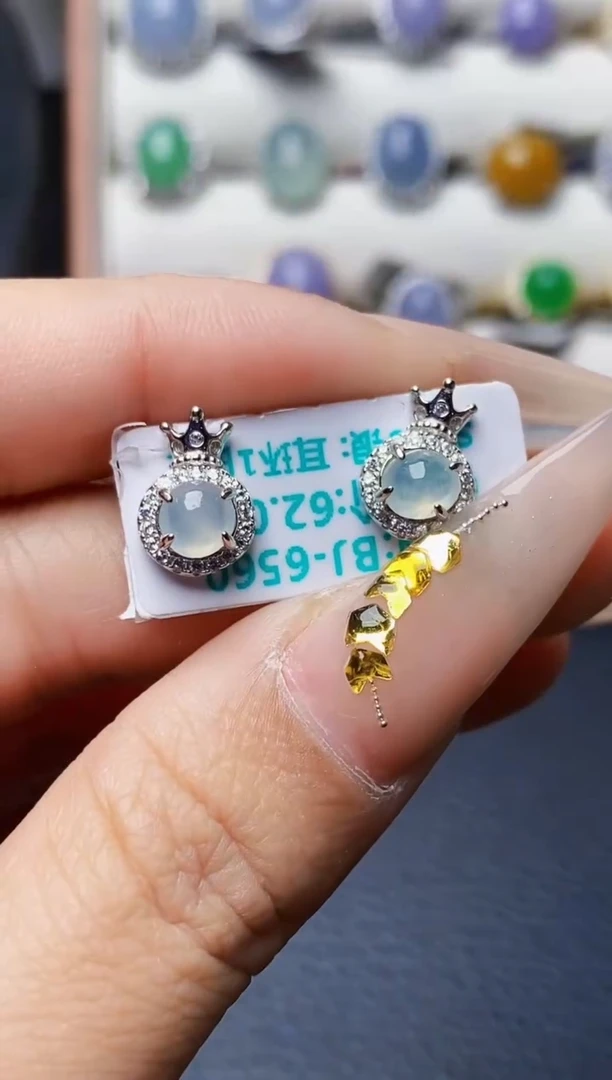 银S925镶嵌戒指翡翠0005