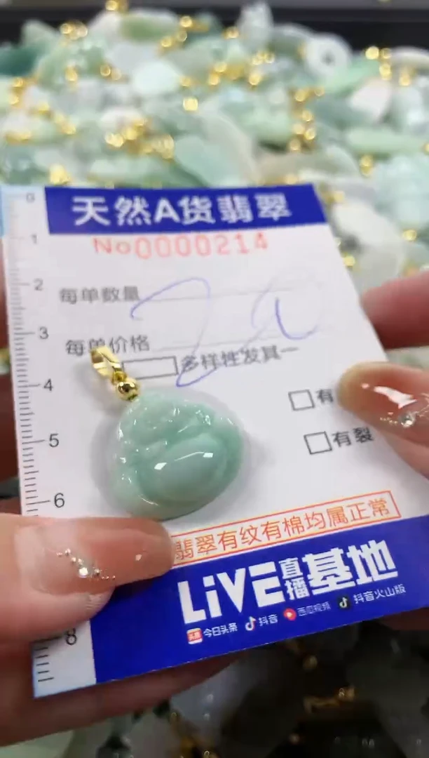 颈饰未镶嵌翡翠天然A货翡翠