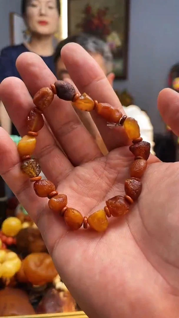 未镶嵌琥珀手链手串