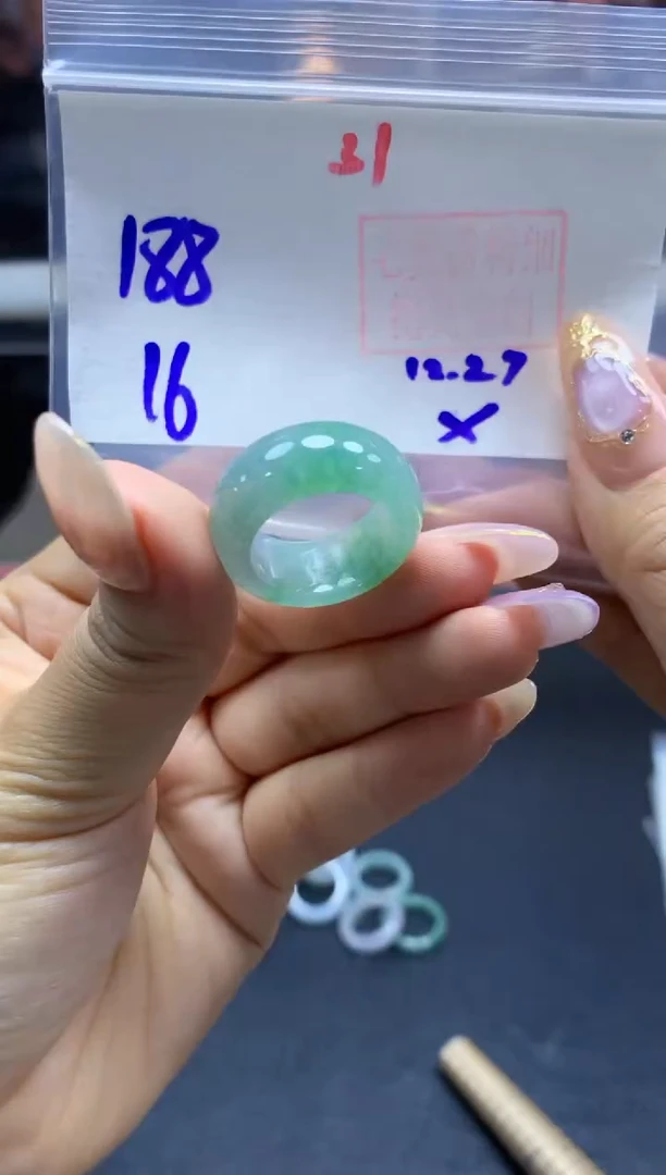 未镶嵌定制翡翠戒圈#188元-毛货需精细抛光