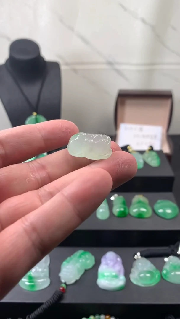 颈饰未镶嵌翡翠所见即所得，一图一物