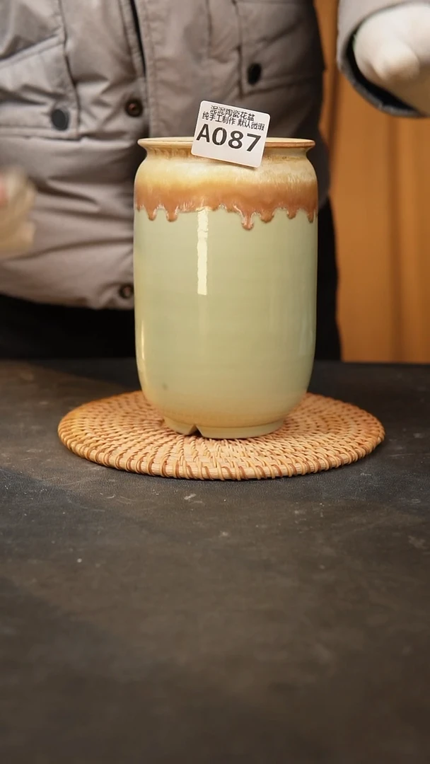 【闪购商品】瓷片087泥泥手工花盆