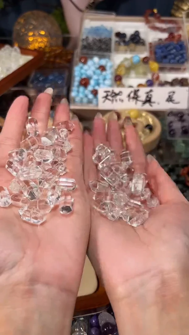 【闪购商品】水晶手串未镶嵌新款白水晶双尖一个