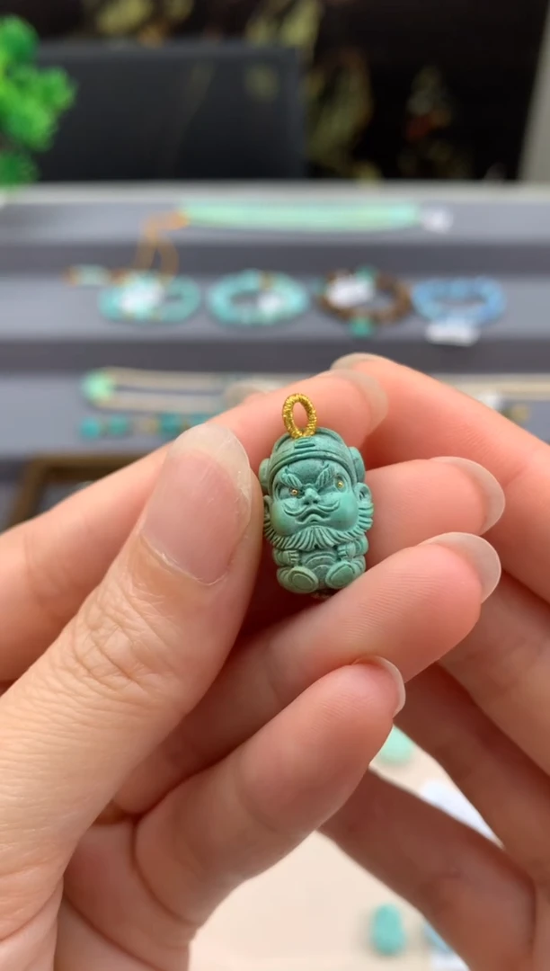 未镶嵌绿松石精工雕刻R210