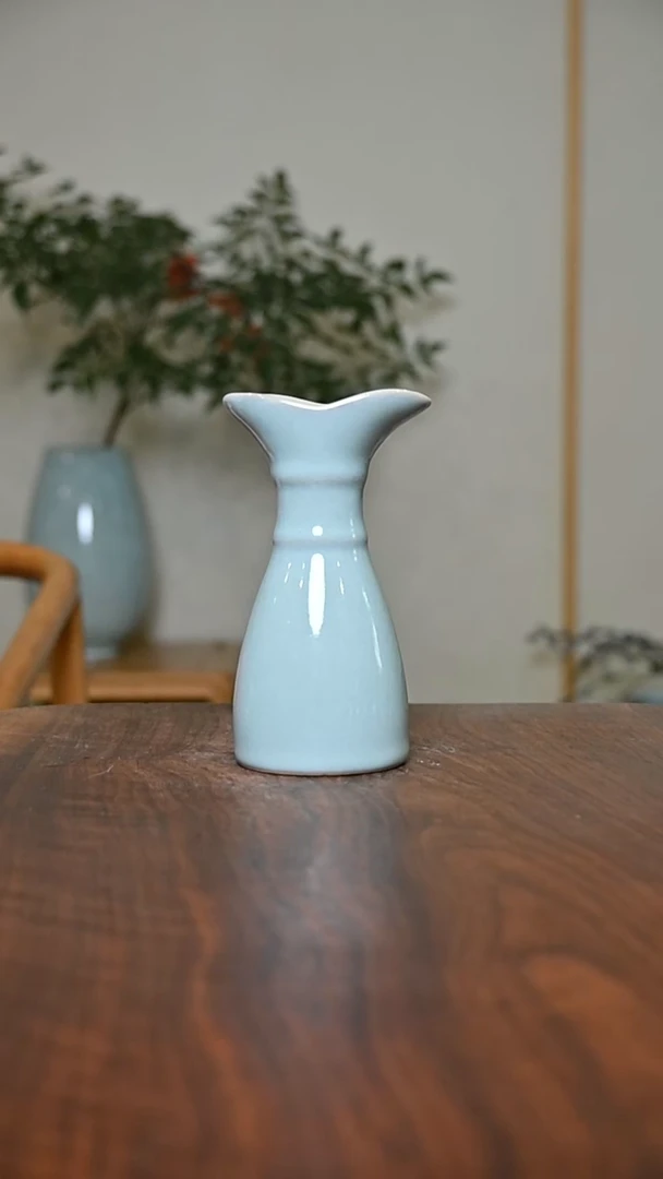 分酒器 天青 微瑕 朱家汝窑款