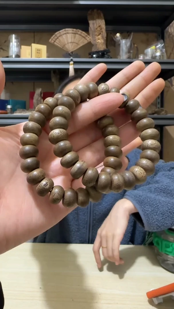 【闪购商品】沉香手串7号加里曼丹野料算盘珠手串多样性一条