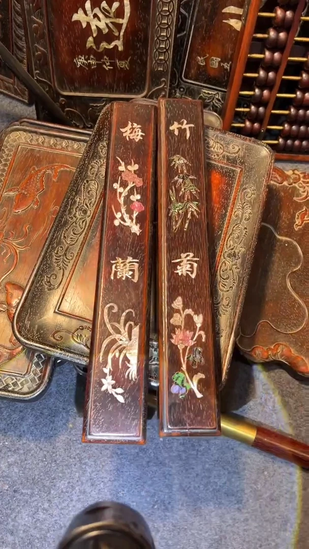 【闪购商品】非洲紫檀（红花梨）镇尺