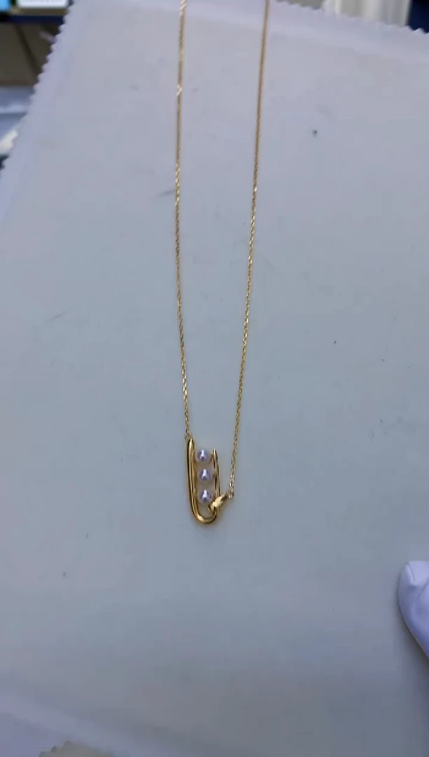 银S925镶嵌饰品海水珍珠设计款套链