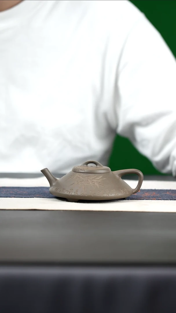 茶壶紫砂青段高温，130cc合瓢