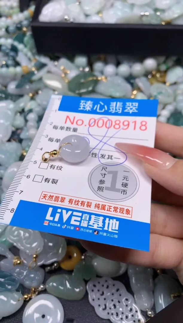 【闪购商品】翡翠颈饰未镶嵌含绳0008918
