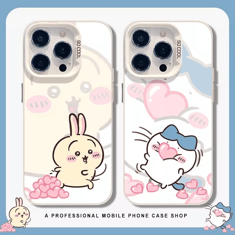 爱心吉伊卡哇适用苹果16手机壳华为可爱vivo卡通小米15情侣款oppo