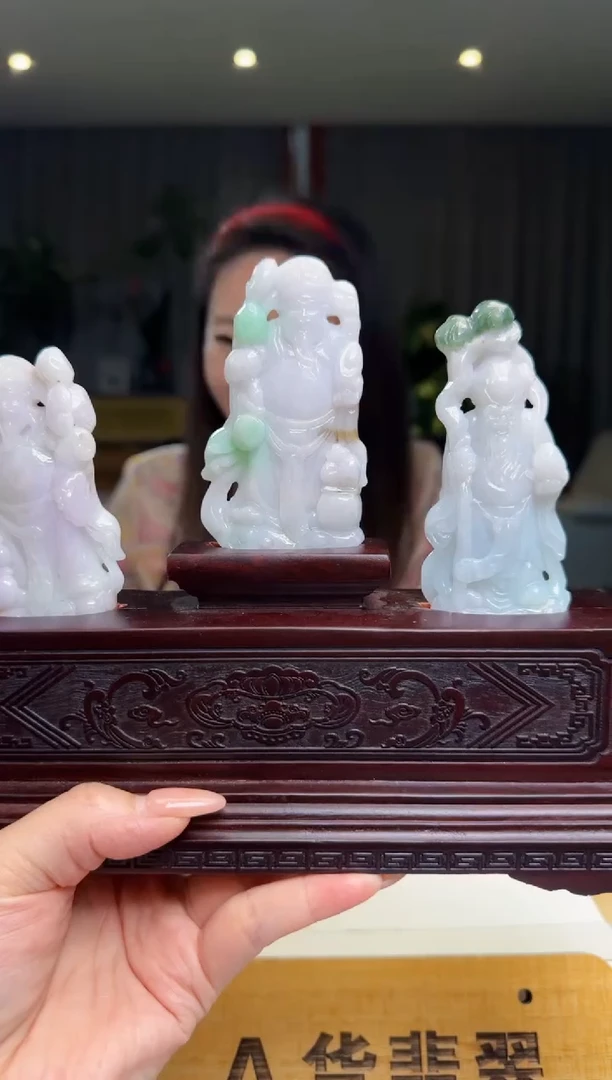 【闪购商品】翡翠摆件未镶嵌底座一套YJ@@WS1SS01956