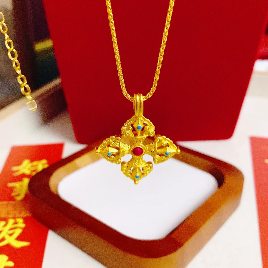 时尚百搭珐琅金刚杵套链