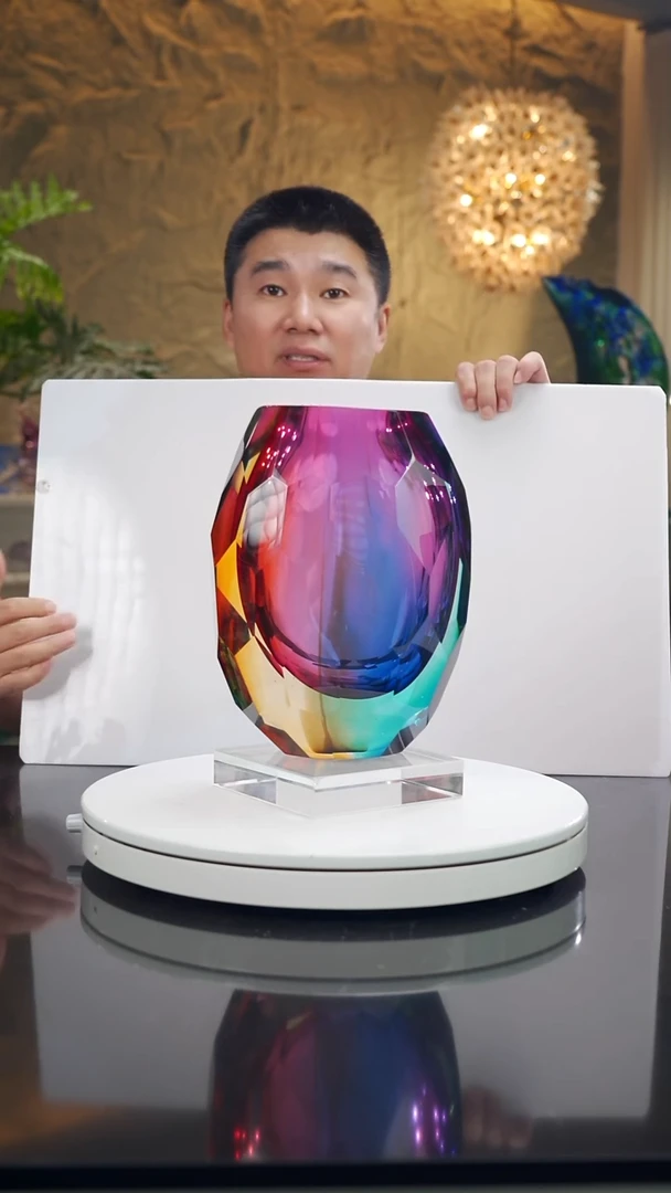 摆件设计款幻彩花瓶大号