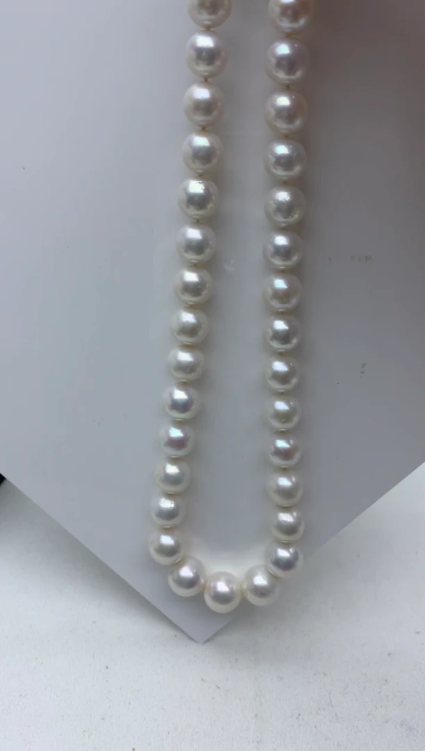 未镶嵌ff淡水珍珠大白珠串链10~13mm