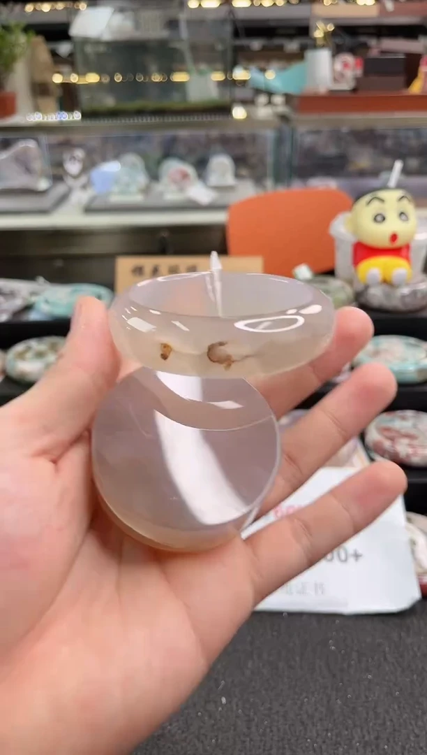 未镶嵌手镯石英质玉57圈口 （赠品镯心）365586