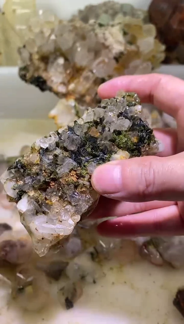 未镶嵌珠宝半成品水晶55号273g四川美姑超七花园水晶