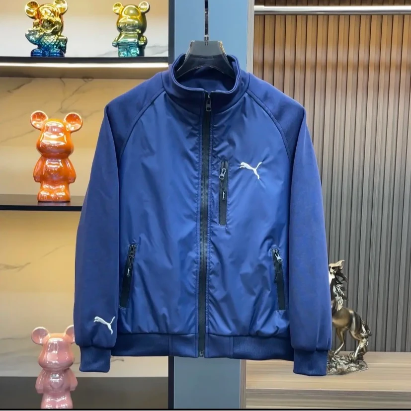 9909春季男士立领针织夹克外套