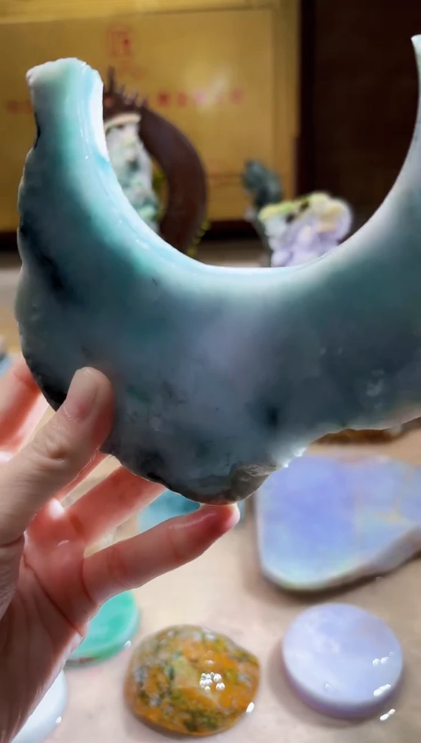 翡翠挂件未镶嵌A货柠优3589