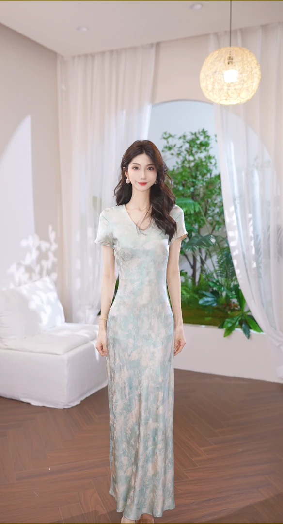 G815 法式禁机洗气质印花时尚"ZC