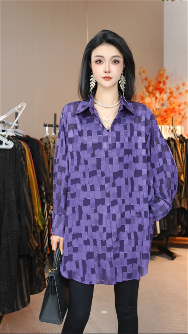 高奢严选丨闲暇丨春夏季新款时尚妈妈提花显瘦大码休闲套装-2165#