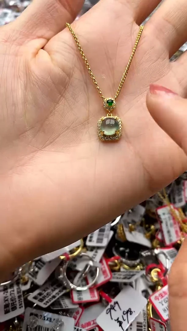 【闪购商品】翡翠戒指银S925镶嵌33333333    7