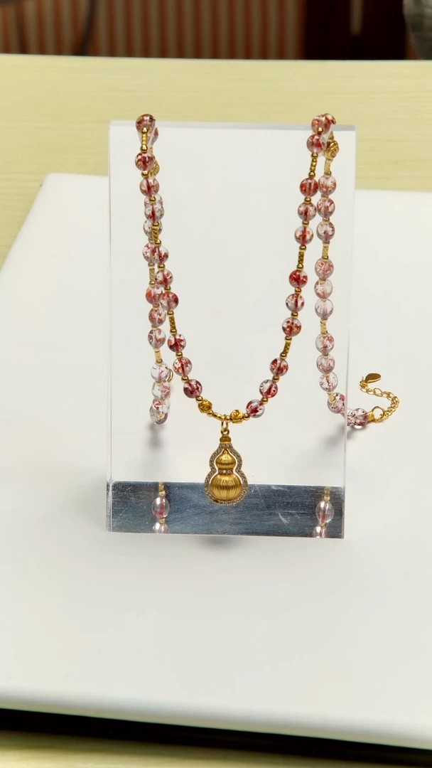 颈饰未镶嵌水晶超七设计款项链  多样性发一