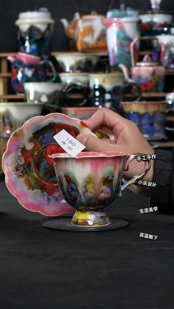 设计师款景德镇森涩手创陶瓷（食品级）180