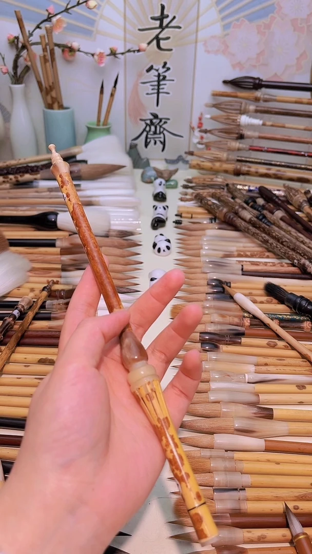 【闪购商品】精品湘妃牛角仿宋款纯元尾出峰3.0cm