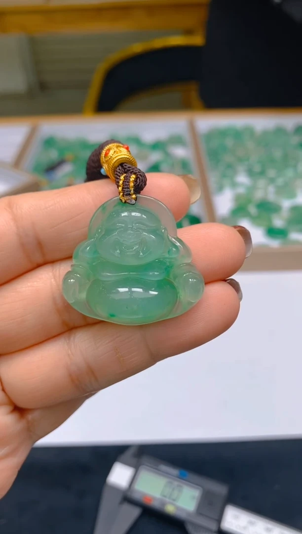 【闪购商品】石英质玉颈饰未镶嵌冰美人非洲翠039