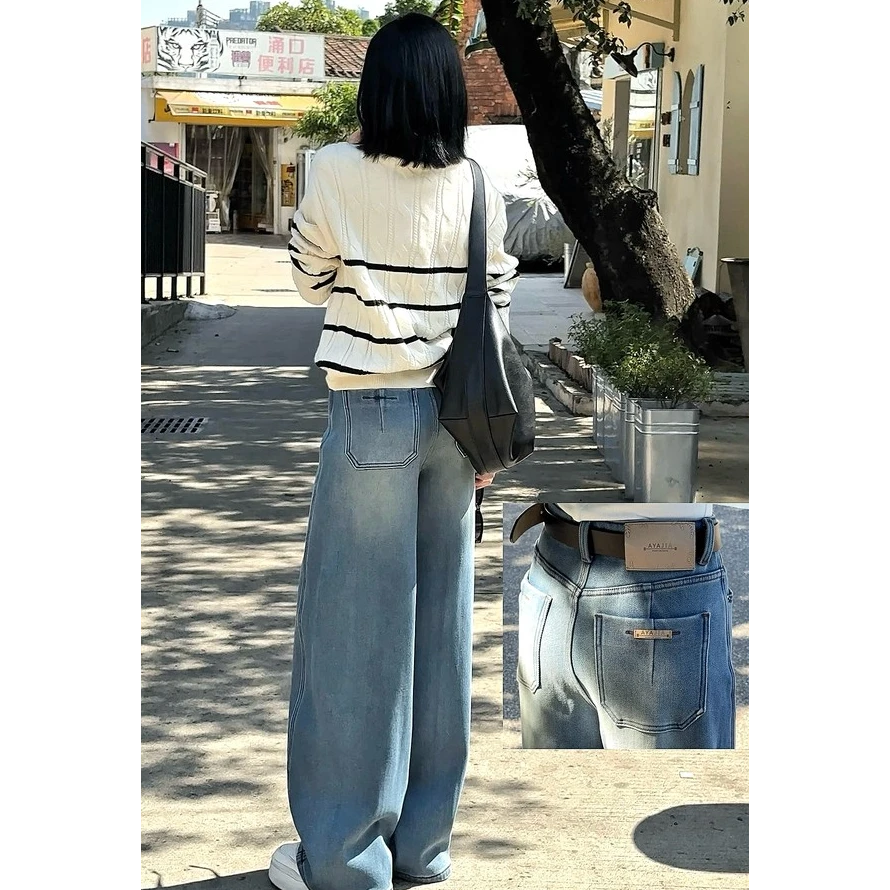 97F05断货王（不变形）显瘦韩版加厚加绒女长裤牛仔裤高腰