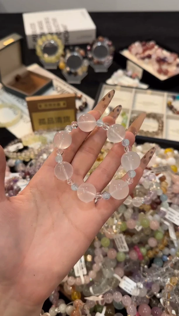 合金手链水晶奶白晶x3336