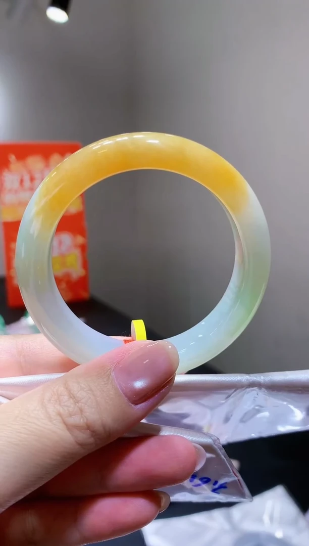 未镶嵌手镯翡翠-k67  天然缅甸A货翡翠53.3正圈