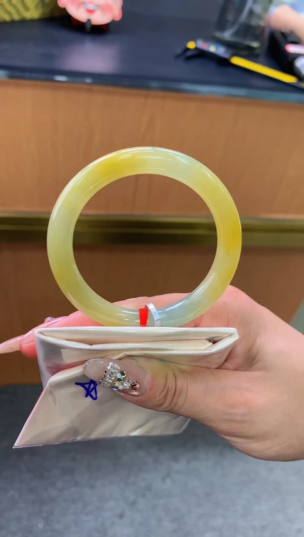 未镶嵌手镯翡翠-F80-圆条54.1