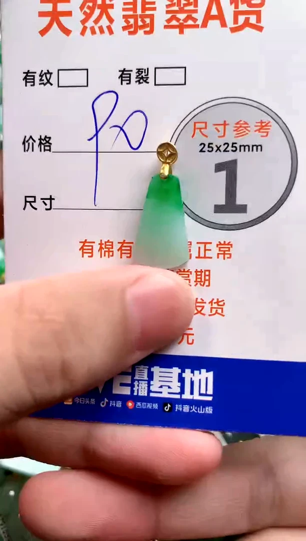 颈饰18K金镶嵌翡翠14003893