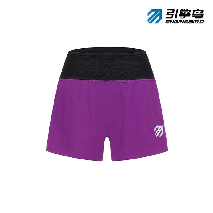 引擎鸟2025新款马拉松运动专用男女跑步速干短裤外穿健身黑色高腰