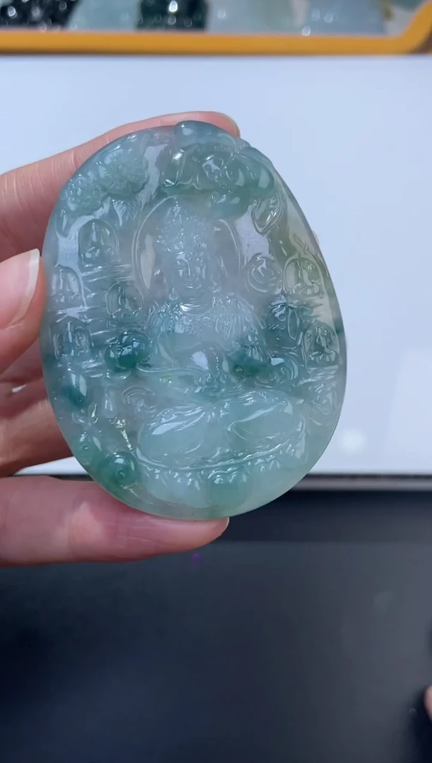 未镶嵌挂件翡翠374076   多人