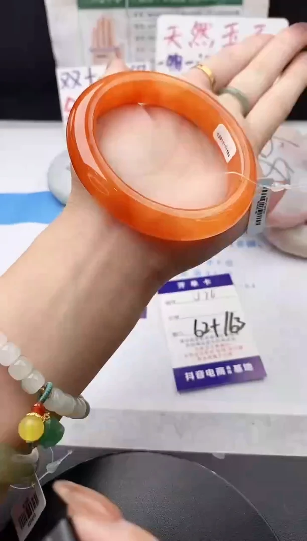 未镶嵌手镯石英质玉j76-HHB62+