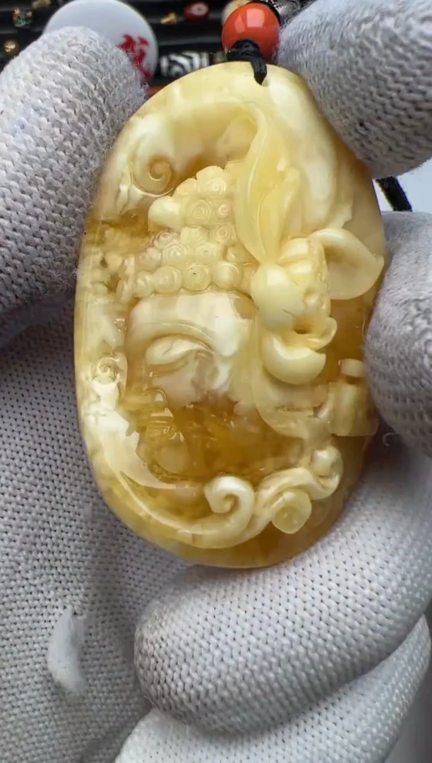 蜜蜡颈饰未镶嵌蜜蜡牌