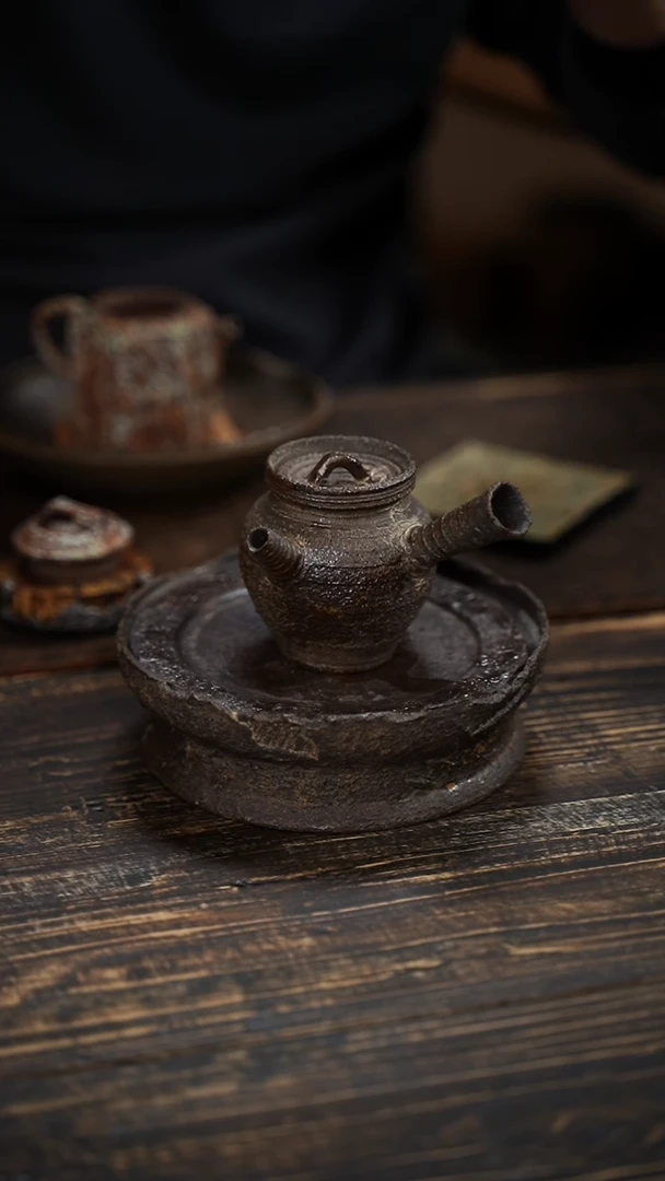 全手工制作 南蛮 侧把壶  100cc