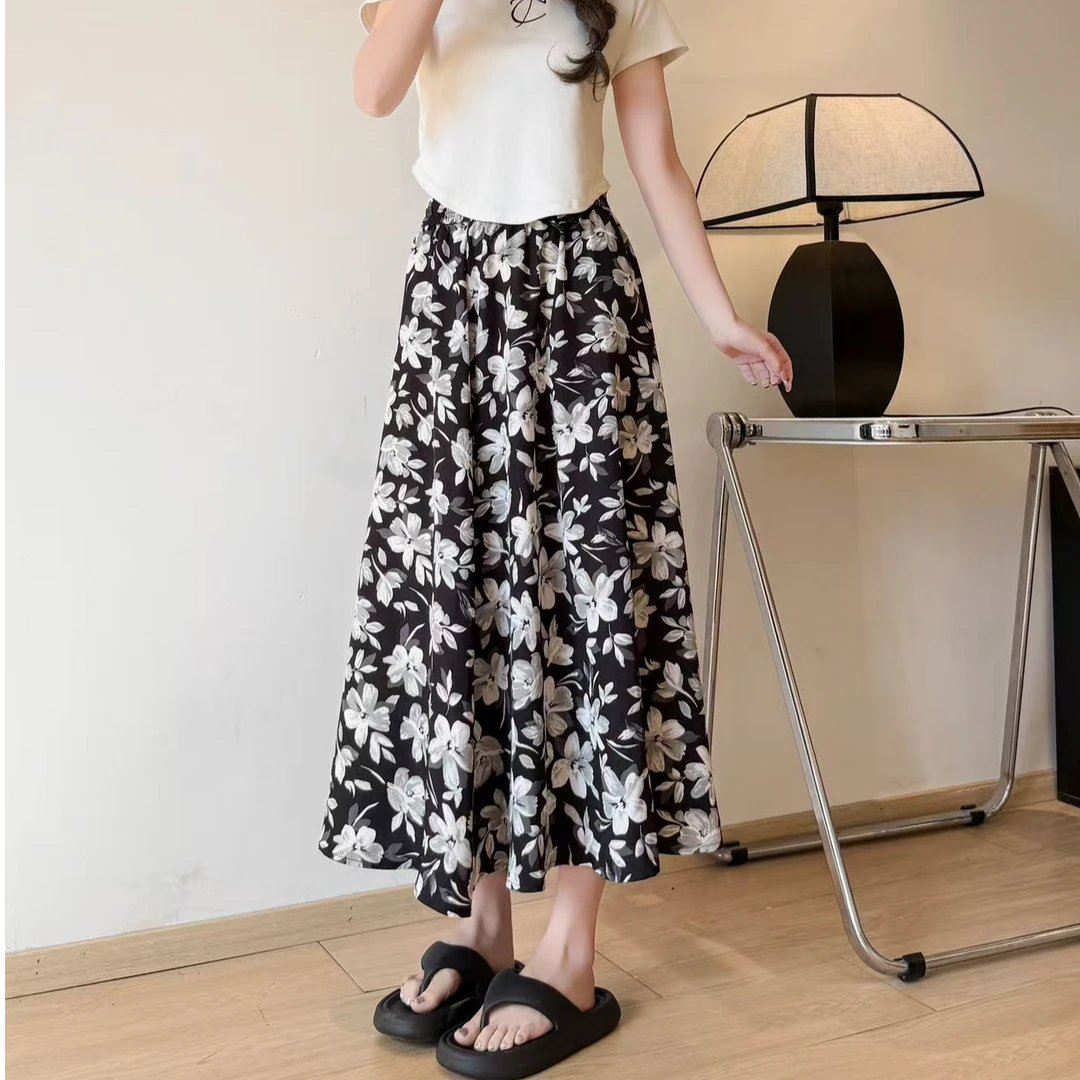 库存夏季碎花半身裙女百搭606