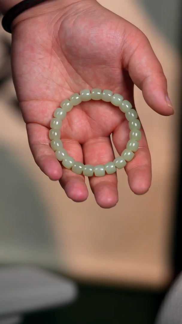 未镶嵌手链和田玉9mm黄口