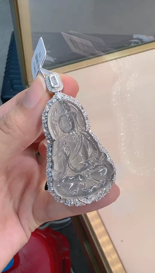 吊坠(不含链)银S925镶嵌翡翠多样性团购发一件
