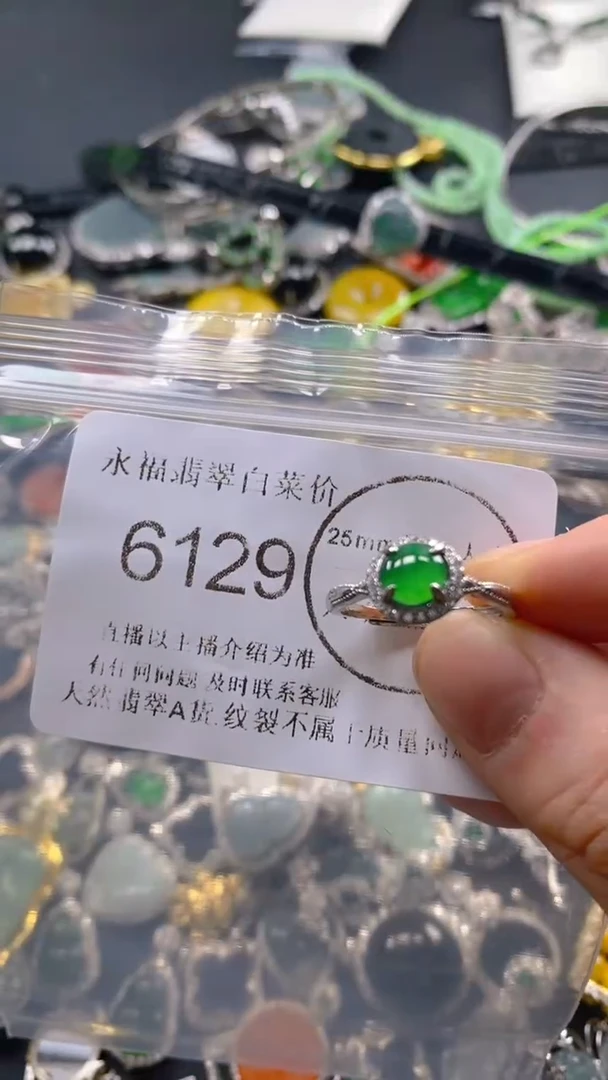 翡翠未镶嵌吊坠(不含链)6129