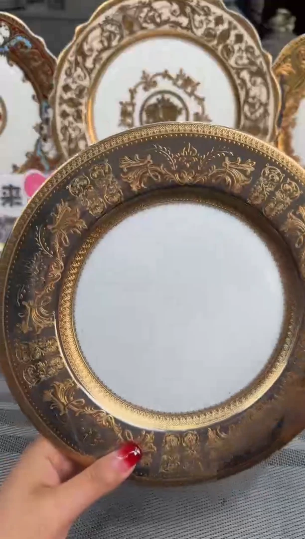 【闪购商品】瓷片9寸平盘微瑕最后一个  福利价  福利价