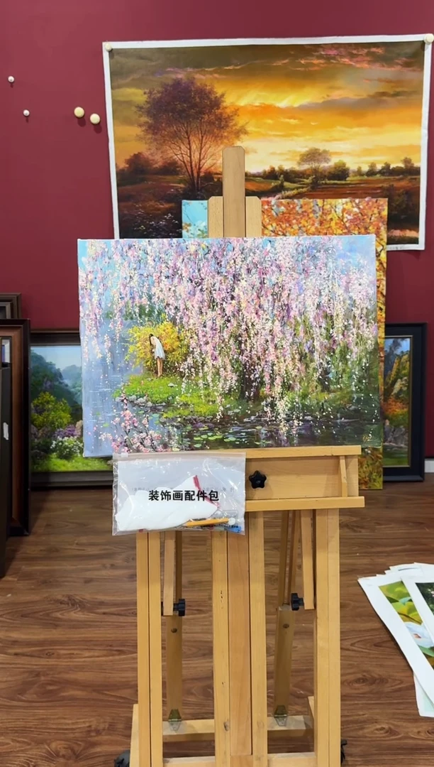 油画【原创·保真·带证书】朝鲜画家纯手绘油画--顺丰包邮--