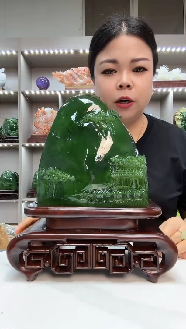 石材天然岫岩玉摆件