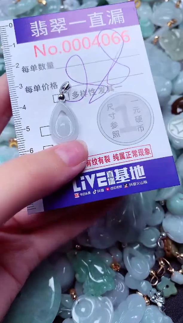 吊坠(不含链)未镶嵌翡翠4066