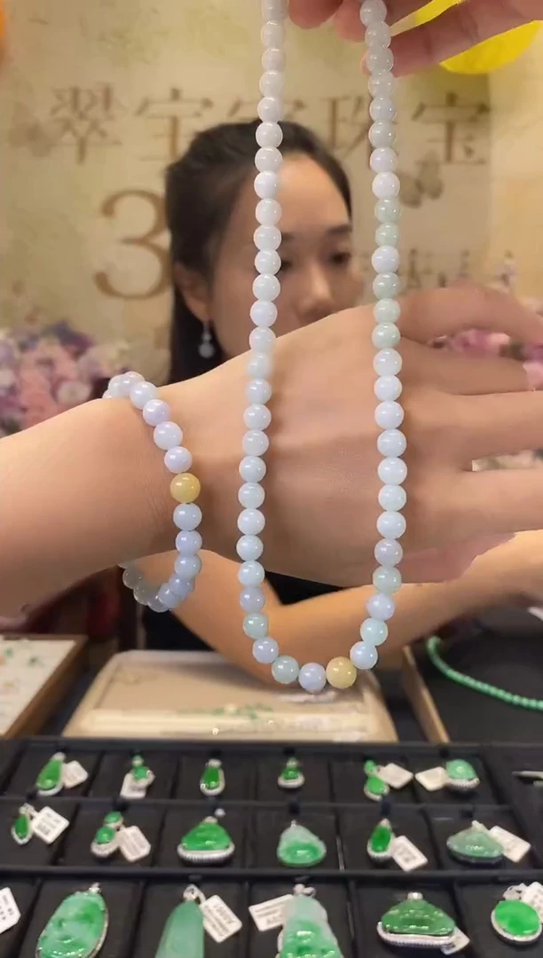 未镶嵌手串翡翠A2 手串珠串一套 含运营费