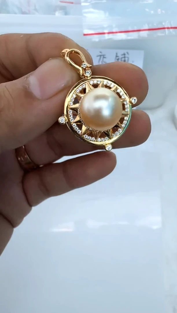 【闪购商品】海水珍珠颈饰银S925镶嵌吊坠